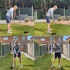 ZTS-371 Golf Swing Practice Machine, Alignment Stick Holder, Golf Posture