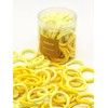 (Yellow) Pack of 50 Hair Bobbles for Women, Men or