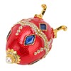 Egg Shaped Trinket Boxes Rhinestones Inlay Exquisite Jewelry Trinket Boxes