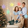 BestoFun Set of 5 Paper Stars Pastel Colours 30 cm