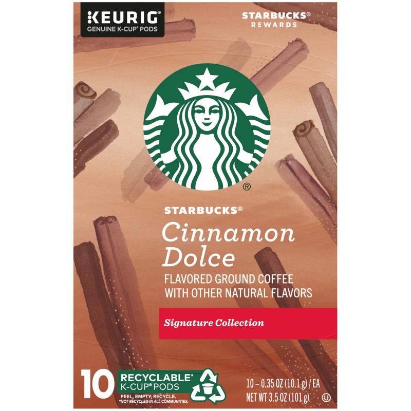 Starbucks Cinnamon Dolce Blonde Roast K Cup Pods 10 Count