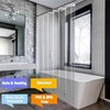 90 Inch Long Shower Curtain Liner with Magnets & Free