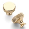 Amerdeco 10 Pack Gold Knurled Cabinet Knobs Kitchen Cabinet Handles