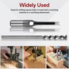 findmall 7Pcs Square Hole Drill Bit Set HSS Square Hole