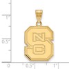 NC State Large (3/4 Inch) Pendant (Gold Plated)