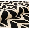 Well Woven Chevron Black 5' x 7' Area Rug Carpet