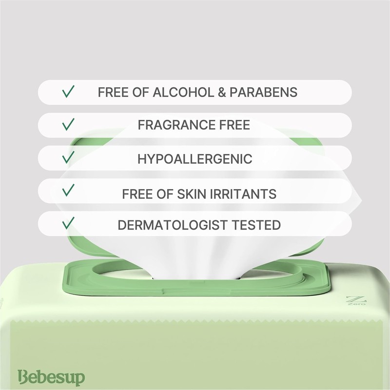 BEBESUP- Korea’s #1 Zero Harsh Chemicals Baby Wipes- Water Based