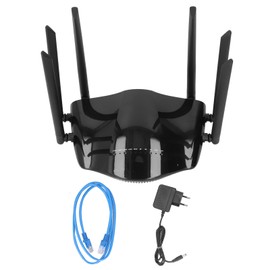 4G LTE WiFi Router 6 Antennas 2.4GHz 5GHz Dual Band WiFi Gigabit 4G Cellular Router with SIM Card Slot 100‑240V EU Plug