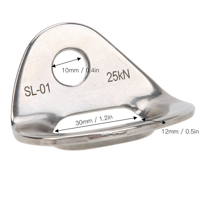 POENVFPO Climbing Hanger, 25 KN Bearing Capacity, 4Pcs Stainless Steel