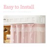 SIQITECHUK Bunk Bed Bottom Curtains Mid-Sleeper Tent Canopy Blackout Bed