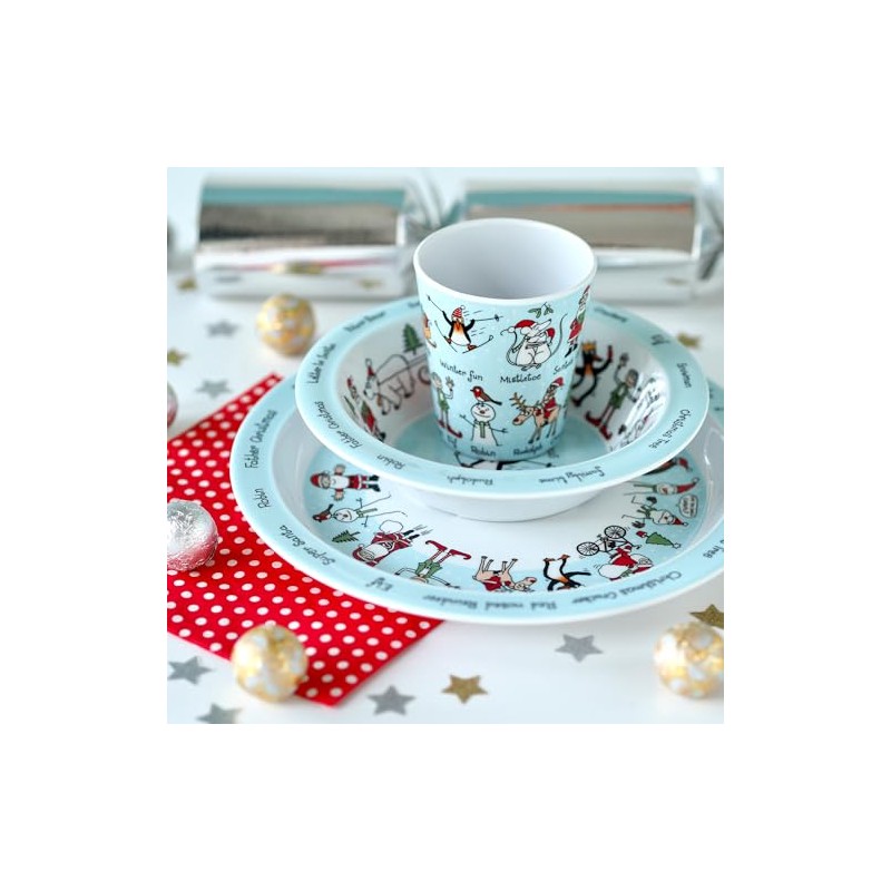 Tyrrell Katz Kids Secret Garden Printed Plate in Pink Melamine