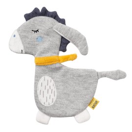 Fehn 052152 Crinkle Donkey fehnNatur - Activity Rustling Animal with Organic Cotton (Organic Control) for Gripping, Playing & Creating Sounds - Ideal Companion for Babies and Toddlers