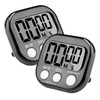 2 PCS Magnetic Kitchen Timer, Big Digits Large LCD Screen