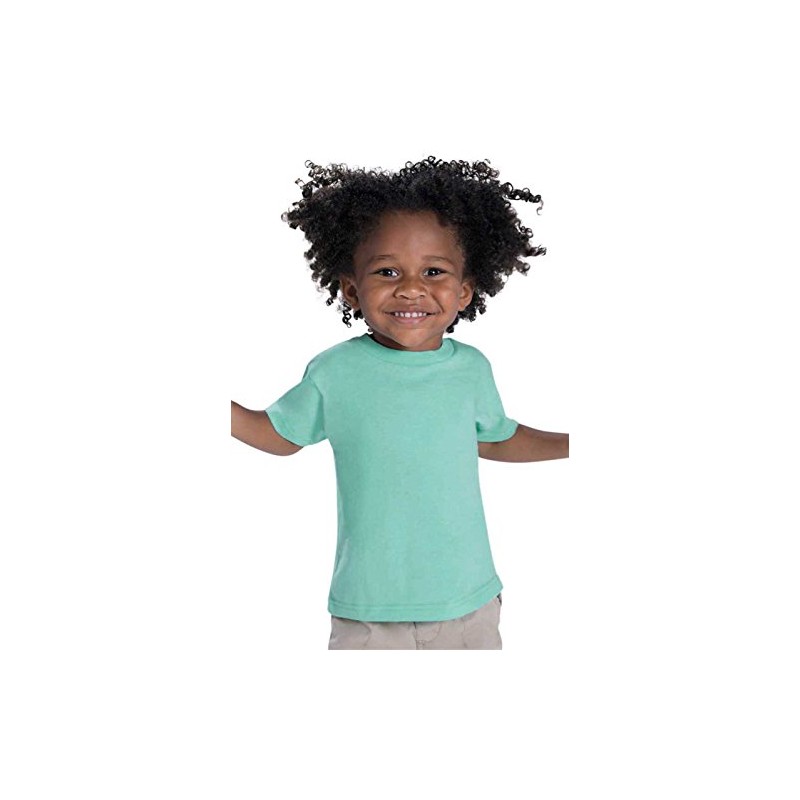 RABBIT SKINS™ Toddler 100% Cotton Jersey Short Sleeve Tee (Black,