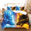 CXYXHW Wolf 3D Animal Series Print Bedding Set with Zip,