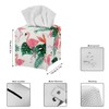 JooMeryer Square Tissue Box Cover Pink Flamingos Tissue Box Covers