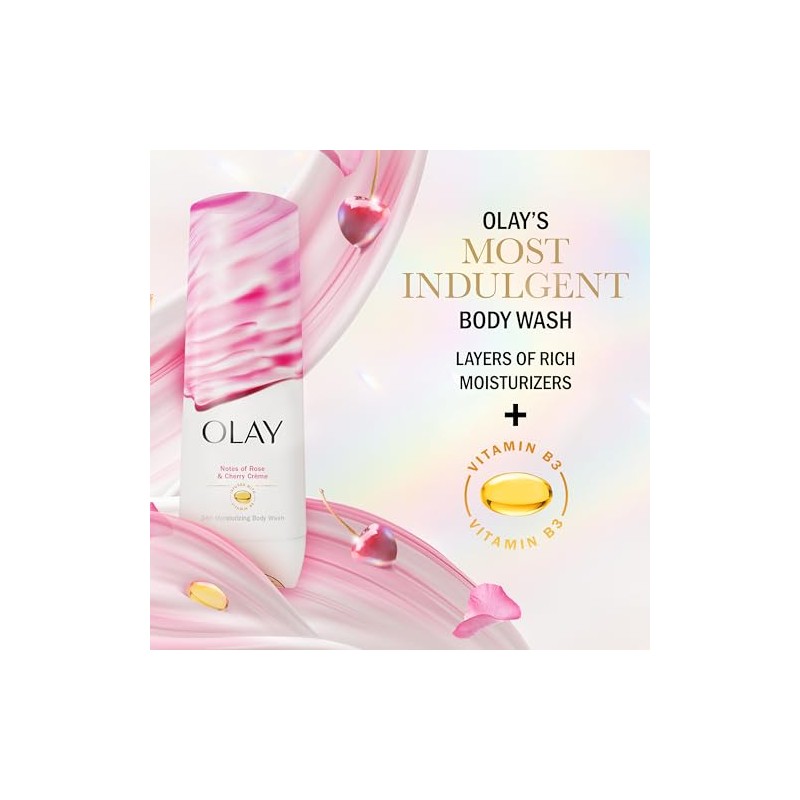 OLAY, Jabón Líquido Corporal, Hidratación con Vitamina B3, Notas de