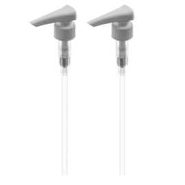 Bar5F 2 Pack White 1 Liter Pump Dispenser for Shampoo, Lotion, Soap, Conditioner Long Lasting Bottle Pump Fits 16 to 33.8 Oz Pump Bottle