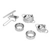 10PCS Stainless Steel Dumpling Maker Dumpling Mold Set and Cutter