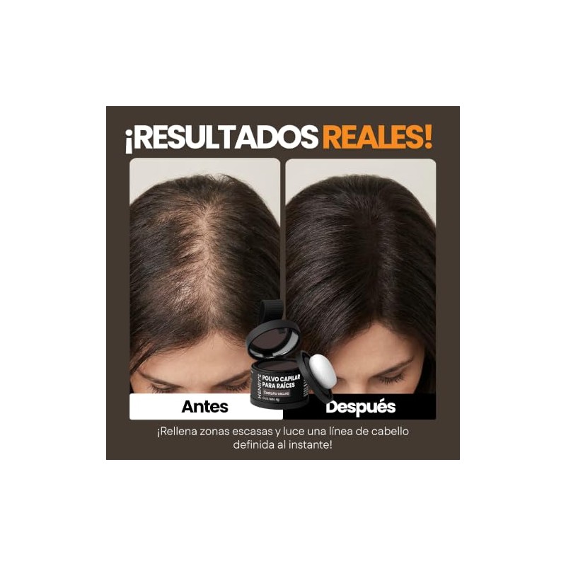 Henrys Polvo para Retocar Raíces Castaño Oscuro 10g, Define Línea