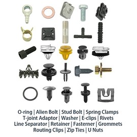 10 Pcs Nut #12 #14 Screw Grommet Clip Fit Toyota 9018906224 Nylon