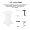 YFaith Bar Table Covers, 76 × 110 cm, White Elastic