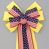 Military Support Troops Patriotic Flag Wreath Bow