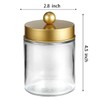 Apothecary Jar Canisters Bathroom Vanity Organizer - Qtip Holder Storage