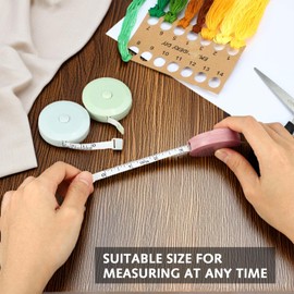 3 pcs Tape Measure 200cm / 79inch Sewing Measuring Tape Retractable Tailor Tape Measure for Body Measurements, Retractable Sewing Fabric Tailors Dual Sided