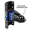 YEOPGYEON Adjustable Trailer Coupler and 5-Position Channel Bracket Kit, 2-5/16"