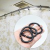 12 Pcs Plastic Shower Curtain Ring,Bathroom Shower Window Rod,C-Shaped Shower