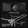 DOFOPO Clear Acrylic Display Case Self-Assemble Display Case Acrylic Box