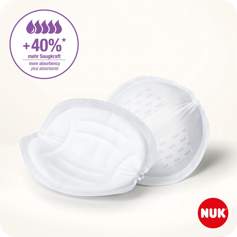 NUK High-Performance Disposable Breast Pads with Instant Absorbent Fleece |