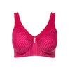 Ulla Popken Women's Kelly Pinstripe Support Bra, fuchsia