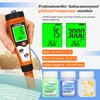 Chlorine and pH Meter Pools, Salt Meter for Swimming Pools,