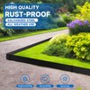 19.7Ft.Galvanized Steel Landscape Edging(6-Pack)-6"x39.4" Metal Garden Edging,7 Clips&Gloves,Hammer-in,No Dig,Rustproof,for Landscaping,Tree