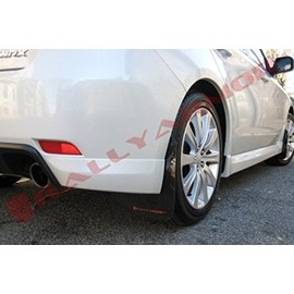 Rally Armor MF6-UR-BLK/RD Black, Red Mud Flap with Logo (08-10 WRX (Hatch & Sedan) / 08-11 Subaru 2.5i UR)