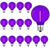 LRSUEYSKIN G40 Purple LED Replacement Bulb 1W Light Bulbs Shatterproof