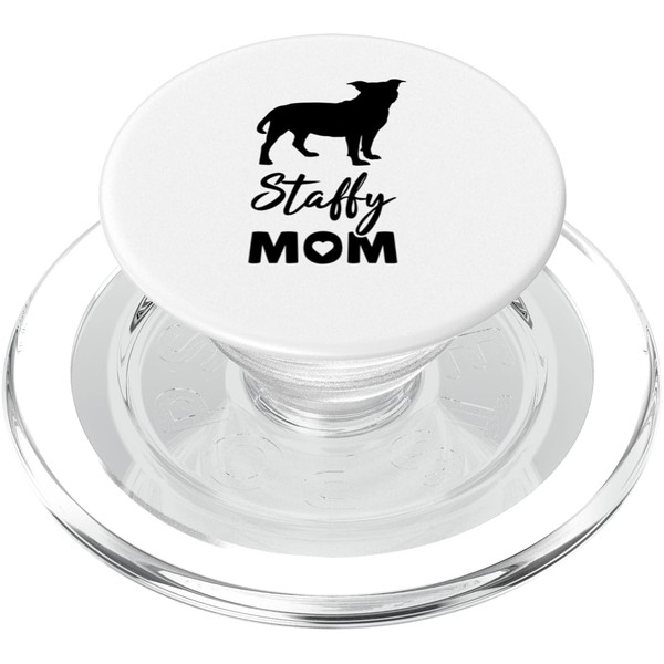 Staffie-Mutter, Staffordshire-Bullterrier-Hundemutter PopSockets PopGrip für MagSafe