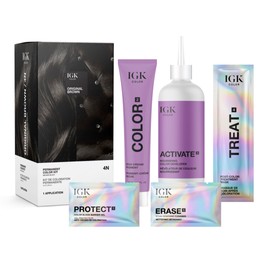 IGK Permanent Color Kit Original Brown - Brown Black