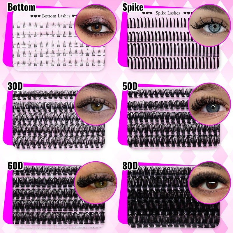 Cluster Lashes Kit Lash Clusters Kit 3 Boxes Cluster Lashes
