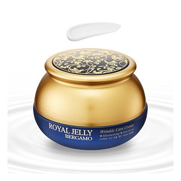 Bergamo Royal Jelly Wrinkle Care Cream 50g Women&#39;s Basic Skin Care Wrinkle Improvement Functional Elasticity Nutrition Moisturizing, None