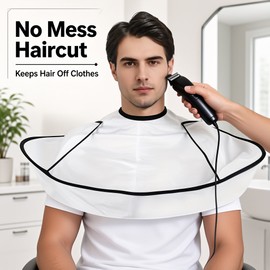 Hair Cutting Cape for Salon Styling – Lightweight Polyester Apron for Hair Trimming, Coloring and Everyday Barber Use