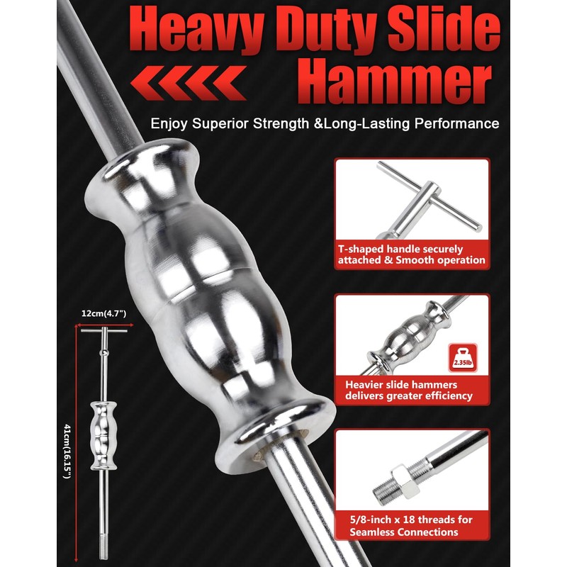 limontek 8 Piece Slide Hammer Puller and Rear Axle Bearing
