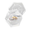 EIFLR Engraved Wedding Ring Boxes for Ceremony Acrylic Ring Bearer