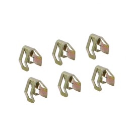 REPAIROCK Car Dashboard Retainer Console Instrument Panel Metal Clips 12.3 x 10.5mm 6pcs Auto Replacement Parts