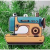 Generic Sewing Machine Ornament, Decorative Hanging Ornament, 3 Inches, Yellow,