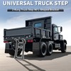 KUAFU Truck Step 2-Rung Retractable Tailgate Ladder Black Powder Coated