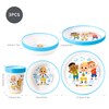 Cocomelon 3pcs Bicolor Premium Kids Dinner Tableware Set Plate, Bowl