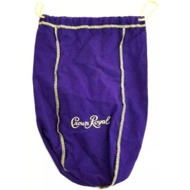 CROWN ROYAL PURPLE BAG 12” WITH DRAW STRING -  BAG ONLY NEW